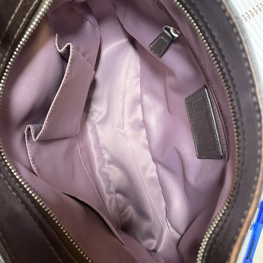 Coach Large Zoe Hobo Bag in Signature Jacquard WITH Crossbody Strap EUC ๐คฉ - Picture 11 of 17